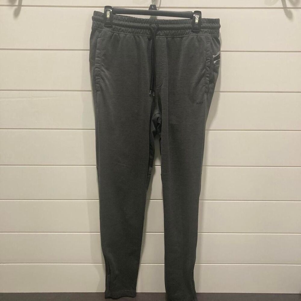 Rbx-active Men's Grey and Black Joggers-tracksuits